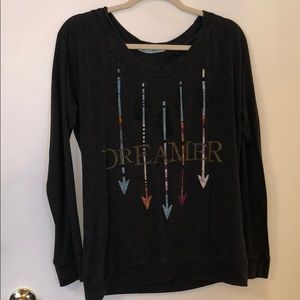 Dark Gray Graphic Sweatshirt
